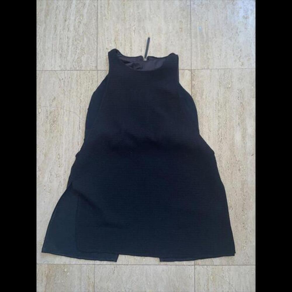 HELLMUT LANG Women's Black Sleeveless Zip‎  Top S